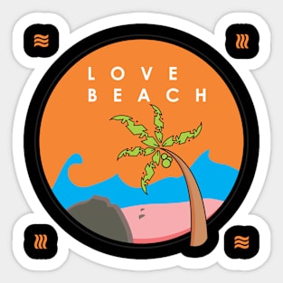 love beach Sticker